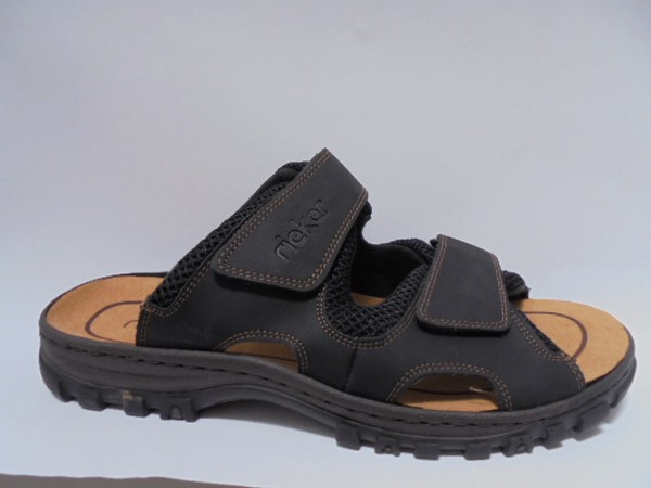 Rieker Herren Schuhe Sandale Pantolette 25092 schwarz