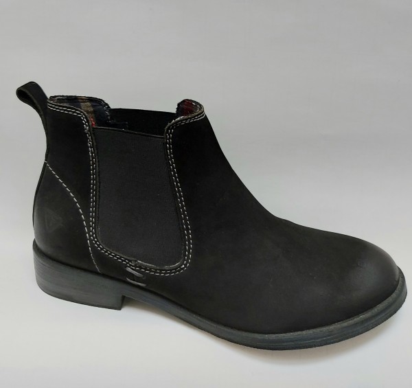 Tamaris Damen Stiefelette Chelsea Boots 25071 Leder schwarz