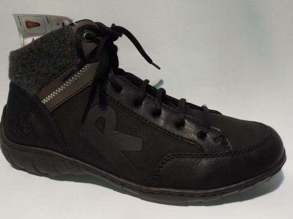 RIEKER Damen Schuhe Stiefelette Boots M3740 schwarz Kunstleder