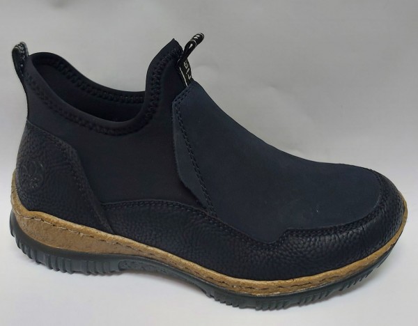 RIEKER Damen Schuhe Stiefelette Boots Chelsea schwarz N3275